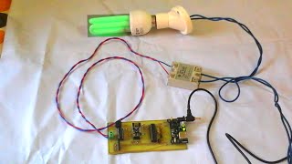 Remote controlled CFL using nRF24L01 transceiver ATmega328 and ATtiny85 [upl. by Ahseina818]