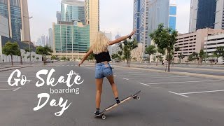 The Longboarding Blonde Ep3 One year progress longboard dancing [upl. by Aihtennek252]