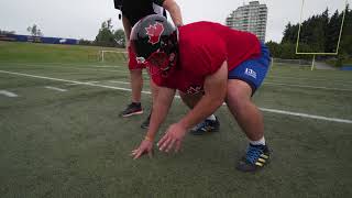 Defensive Line Drills  Part 3 The Balanced stance [upl. by Oninrutas]