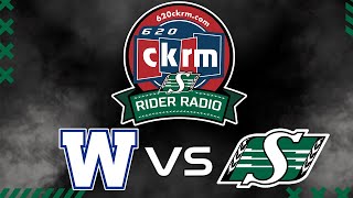 RIDER RADIO CFL Week 13 Winnipeg Blue Bombers at Saskatchewan Roughriders Labour Day Classic [upl. by Drwde]