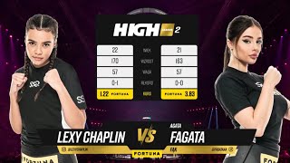 HIGH League 4 FREE FIGHT Lexy Chaplin vs Agata quotFagataquot Fąk [upl. by Emilio]