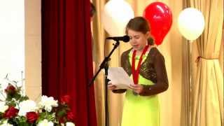 Callies 5th Grade Promotion Speech [upl. by Hairabez52]