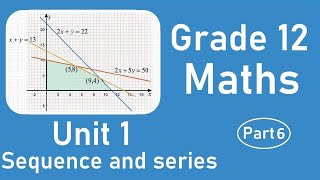 Grade 12 maths Unit 1 part 6 Application of arithmetic and geometric sequence  New Curriculum [upl. by Atikel588]