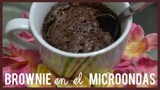 Cómo Hacer Brownie en el Microondas  2 Minutos ♥ [upl. by Eelik]