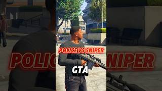 La police vs un sniper dans tous les GTA gta gta5 gaming [upl. by Toback740]