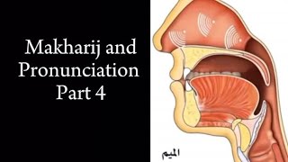 Lesson 4 Part 4  Makharij and Pronunciation of Arabic Letters [upl. by Morell629]