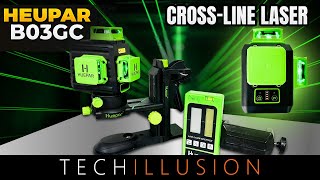 🔥COMPACT LASER LEVEL 3x360° Huepar B03CG in test😱  Huepar B03CG Cross Line Laser  Review amp Test [upl. by Golanka]