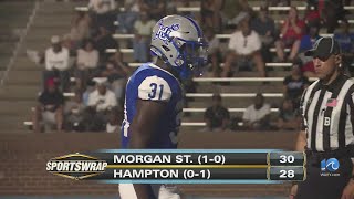 Hampton football drops 2024 season opener to Morgan State 3028 [upl. by Stormy]