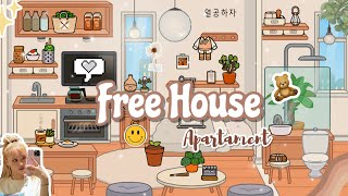 🌼Free House Apartament ✨Toca Boca Ideas Aesthetic House Design TocaLifeWorld  Makeover [upl. by Hedy]