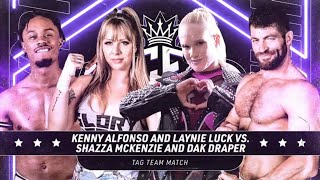 Kenny Alfonso amp Laynie Luck VS Shazza McKenzie amp Dak Draper [upl. by Ojiram]