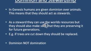 The Environment Dominion and Stewardship GCSE RS [upl. by Xet]