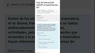 Guía de Intervención mhGAP en Salud MentalMódulo 12 Estrés postraumático cursosrespuestas [upl. by Gil76]