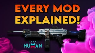 Once Human  Every Fast Gunner Mod explained for MG4  Myelin Games [upl. by Blaine369]