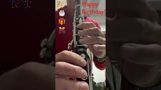 I Finally Learned quotHappy Birthdayquot On Clarinet [upl. by Cirdek]