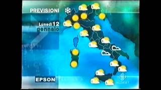 meteo  italia1  domenica 11 gennaio 2004 [upl. by Htaeh]