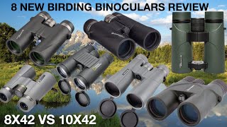 NEW 8 BIRDING BINOCULARS 8X42 VS 10X42 BRESSER CONDORWAVELUCHSPIRSCH NAT GEOGRAPHREVIEW PRICES [upl. by Bunting]