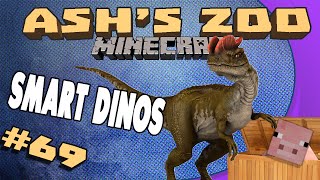 Minecraft Ashs Zoo  69  Smart Dinos [upl. by Anawahs974]