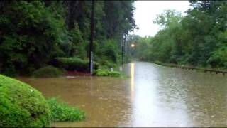 Chattahoochee River Flooding Roswell Georgia 09212009 [upl. by Mossolb]