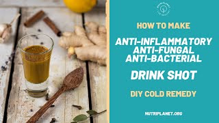 DIY AntiFungal and AntiInflammatory Drink Shot Recipe [upl. by Fritz]