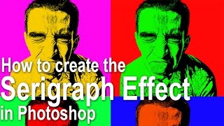 Photoshop Tutorial How to Create the Serigraph Print Effect [upl. by Daas]