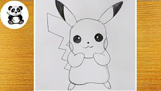 How to draw Pikachu Pokemon Pokemon taposhiarts [upl. by Anthia618]