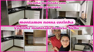 Cozinha modulada Madesa  com cara de cozinha planejada✨por Bruna Oliveira [upl. by Yrovi292]