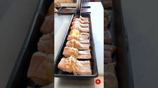 Aburi Salmon Nigiri 炙りサーモン鮨の作り方 Burned Salmon Sushi  Thai Street Food [upl. by Anitel212]