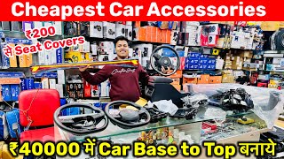 Cheapest Car Accessories Shop Modifications in India  Car Accessories Market in Delhi [upl. by Nhor]