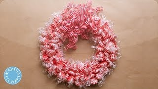 How to Make a Candy Wreath  Martha Stewart [upl. by Mansur187]