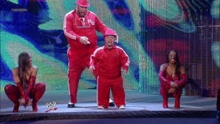 Brodus Clay amp Hornswoggle vs Hunico amp Camacho SmackDown  April 20 2012 [upl. by Elleivap]