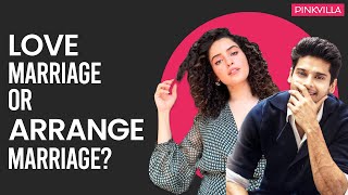 Sanya Malhotra And Abhimanyu Dassani Debate On Love And Arrange Marriage  Meenakshi Sundareshwar [upl. by Tiebold143]