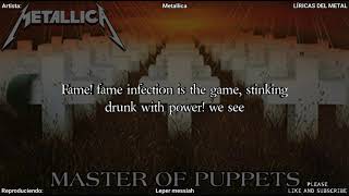 METALLICA  LEPER MESSIAH LYRICS [upl. by Esinnej]