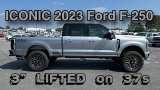 ICONIC 2023 Ford F250 Lariat 3quot LIFTED on 37s Covert Edition [upl. by Kcolttam677]