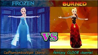 FROZEN vs BURNED  Let It Go Battle Best Animation [upl. by Esele]