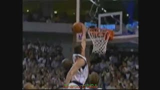 Raef LaFrentz 10 Points 5 Blocks Vs Timberwolves 2002 Playoffs Game 1 [upl. by Lyret409]