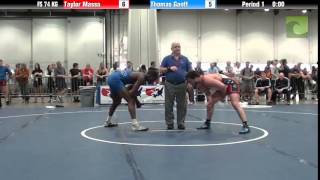 Mens FS FS 74 KG  Taylor Massa vs Thomas Gantt [upl. by Kylynn]