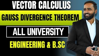 GAUSS DIVERGENCE THEOREM VECTOR CALCULUSMATHEMATICSPRADEEP GIRI SIR [upl. by Ahsercul]