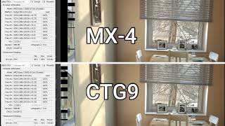 3 months used Arctic MX4 VS Maxtor CTG9 Temp Comparison [upl. by Aleehs475]