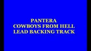 PANTERA  Cowboys From Hell Solo Backing Track [upl. by Ettelloc]