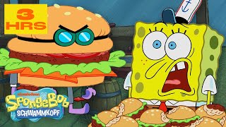 SpongeBob  SpongeBobs ULTIMATIVE Krosse KrabbeSammlung 🍔  3 Stunden  SpongeBob Schwammkopf [upl. by Deys]