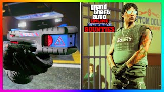 NEW Bounty Outfit POLICE Weapon FREE Car BOTTOM Dollar Bounties GTA 5 DLC GTA Online Update [upl. by Einamrej]