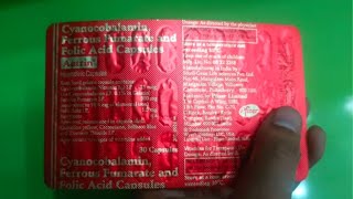 Cyanocobalamin Ferrous Fumarate and Folic Acid AUTRIN HAEMATINIC Capsules Uses In Hindi [upl. by Ydnyl470]