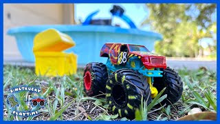 Amazing Monster Truck Treasure Hunt [upl. by Elaine]