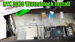 RTX 3070 Gets a Waterblock Alphacool Eisblock Aurora Install [upl. by Tarrah]