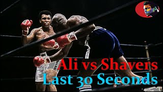 Muhammad Ali vs Earnie Shavers  Last 30 seconds Fight  INCREDIBLE WAR Full HD [upl. by Leoj]