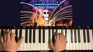 Undertale BoneTrousle Remix  The Living Tombstone Piano Cover by Amosdoll [upl. by Gefell]