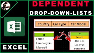 How to Create Multiple Dependent Drop Down Lists in Excel [upl. by Cyprio]