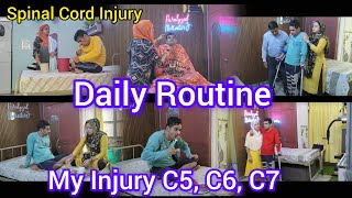 Spinal Cord Injury  My Daily Routine  Paralyzed Motivator Z  Zaheer Abbas [upl. by Kari133]