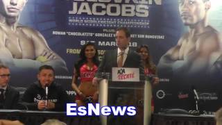 Gennady Golovkin Talks Danny Jacobs Hand Speed EsNews Boxing [upl. by Dane]