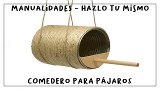 Cómo hacer un COMEDERO para PÁJAROS de forma casera [upl. by Aiuqet]